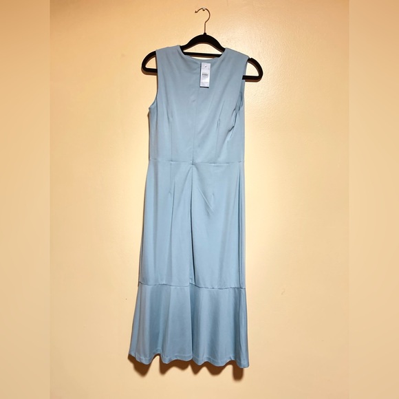 Ann Taylor Light Blue Midi Dress - Picture 2 of 3